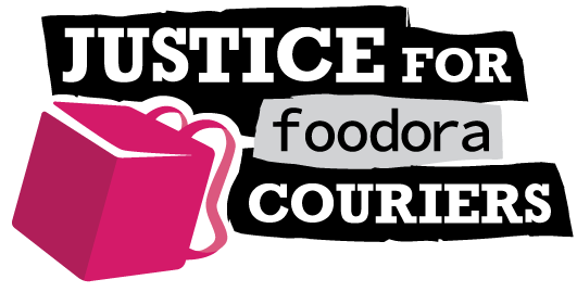 Logo: Justice for Foodora Couriers